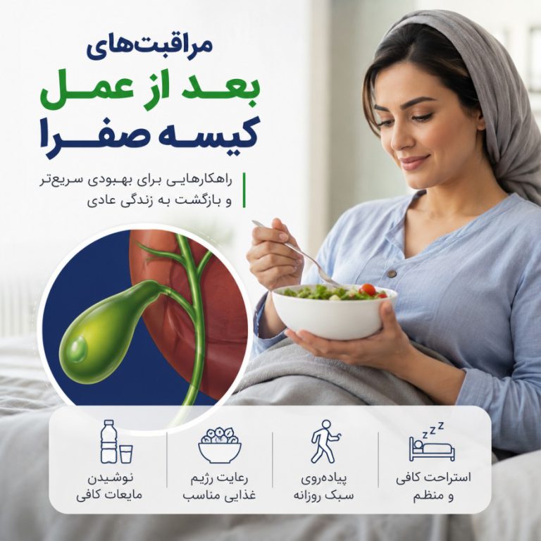 مراقبت های بعد از عمل کیسه صفرا