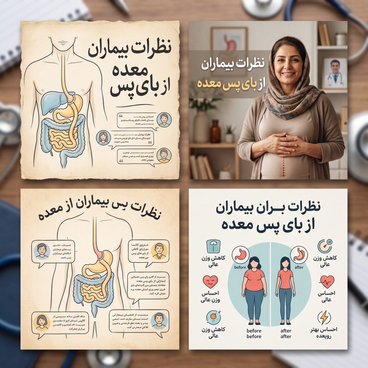 نظر بیماران بعد از عمل بای پس معده